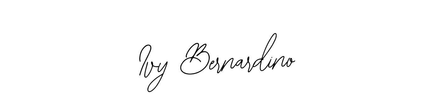 It looks lik you need a new signature style for name Ivy Bernardino. Design unique handwritten (Bearetta-2O07w) signature with our free signature maker in just a few clicks. Ivy Bernardino signature style 12 images and pictures png