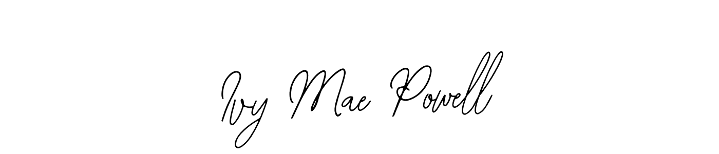 Similarly Bearetta-2O07w is the best handwritten signature design. Signature creator online .You can use it as an online autograph creator for name Ivy Mae Powell. Ivy Mae Powell signature style 12 images and pictures png