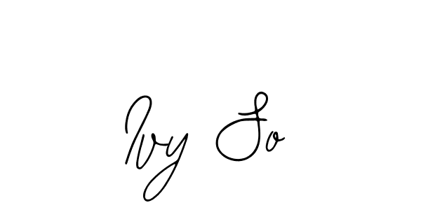 How to make Ivy So signature? Bearetta-2O07w is a professional autograph style. Create handwritten signature for Ivy So name. Ivy So signature style 12 images and pictures png