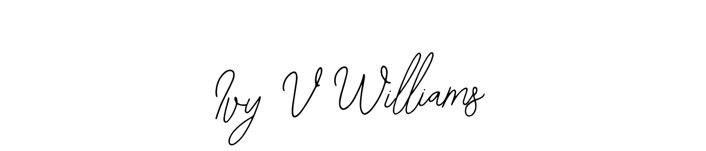 How to Draw Ivy V Williams signature style? Bearetta-2O07w is a latest design signature styles for name Ivy V Williams. Ivy V Williams signature style 12 images and pictures png