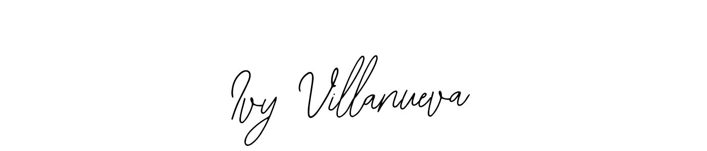 How to make Ivy Villanueva name signature. Use Bearetta-2O07w style for creating short signs online. This is the latest handwritten sign. Ivy Villanueva signature style 12 images and pictures png
