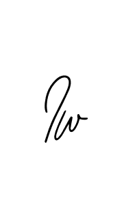 You should practise on your own different ways (Bearetta-2O07w) to write your name (Iw) in signature. don't let someone else do it for you. Iw signature style 12 images and pictures png