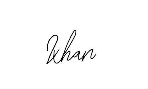 You should practise on your own different ways (Bearetta-2O07w) to write your name (Ixhan) in signature. don't let someone else do it for you. Ixhan signature style 12 images and pictures png