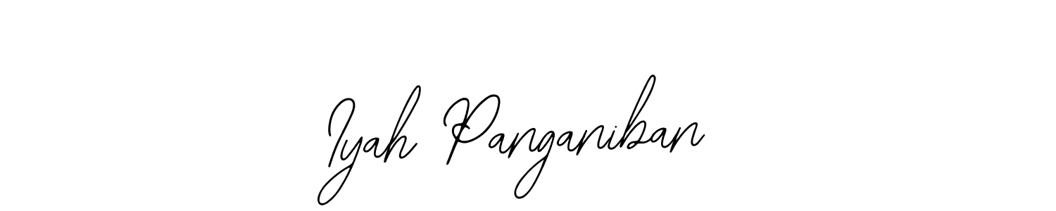 You should practise on your own different ways (Bearetta-2O07w) to write your name (Iyah Panganiban) in signature. don't let someone else do it for you. Iyah Panganiban signature style 12 images and pictures png