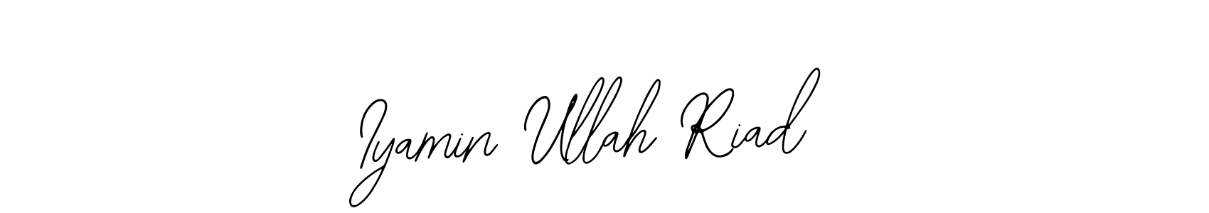 Use a signature maker to create a handwritten signature online. With this signature software, you can design (Bearetta-2O07w) your own signature for name Iyamin Ullah Riad. Iyamin Ullah Riad signature style 12 images and pictures png