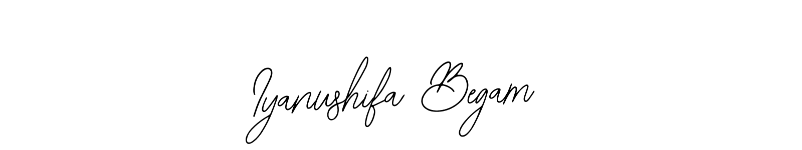 Also You can easily find your signature by using the search form. We will create Iyanushifa Begam name handwritten signature images for you free of cost using Bearetta-2O07w sign style. Iyanushifa Begam signature style 12 images and pictures png