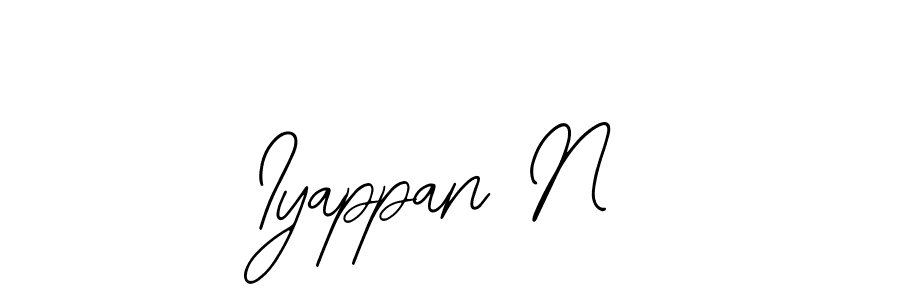 Create a beautiful signature design for name Iyappan N. With this signature (Bearetta-2O07w) fonts, you can make a handwritten signature for free. Iyappan N signature style 12 images and pictures png