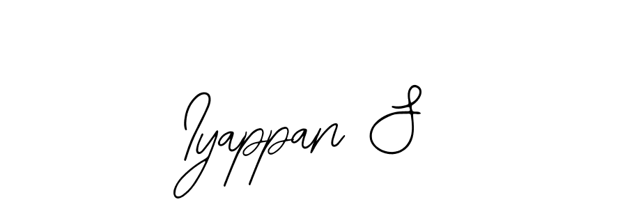 Create a beautiful signature design for name Iyappan S. With this signature (Bearetta-2O07w) fonts, you can make a handwritten signature for free. Iyappan S signature style 12 images and pictures png