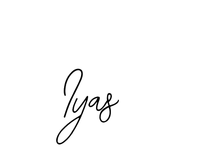 Make a beautiful signature design for name Iyas. With this signature (Bearetta-2O07w) style, you can create a handwritten signature for free. Iyas signature style 12 images and pictures png