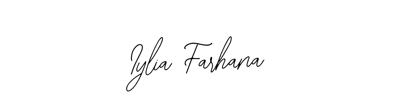 How to Draw Iylia Farhana signature style? Bearetta-2O07w is a latest design signature styles for name Iylia Farhana. Iylia Farhana signature style 12 images and pictures png