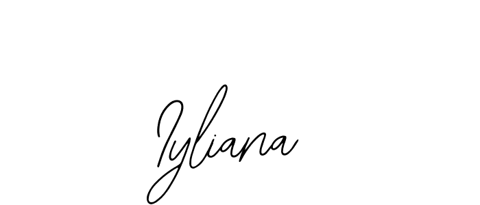 Design your own signature with our free online signature maker. With this signature software, you can create a handwritten (Bearetta-2O07w) signature for name Iyliana. Iyliana signature style 12 images and pictures png