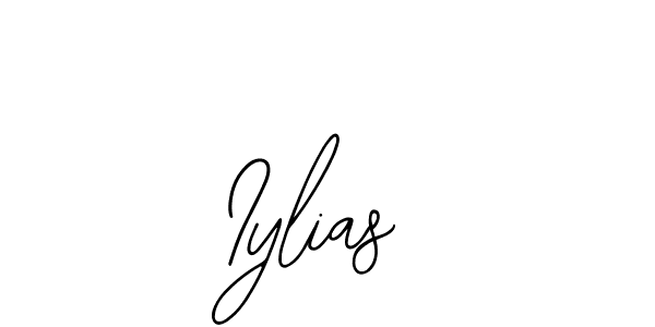 Bearetta-2O07w is a professional signature style that is perfect for those who want to add a touch of class to their signature. It is also a great choice for those who want to make their signature more unique. Get Iylias name to fancy signature for free. Iylias signature style 12 images and pictures png