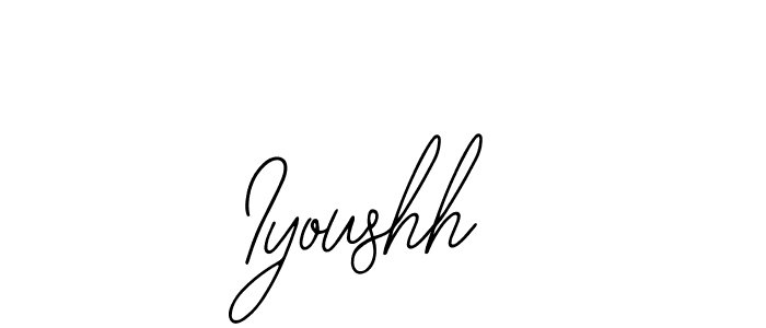 Create a beautiful signature design for name Iyoushh. With this signature (Bearetta-2O07w) fonts, you can make a handwritten signature for free. Iyoushh signature style 12 images and pictures png