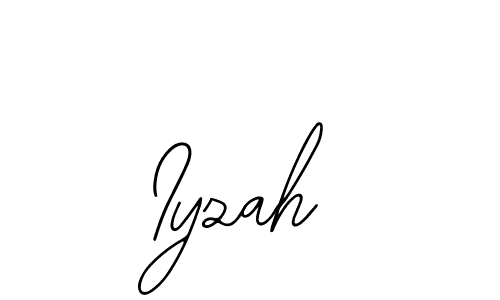 The best way (Bearetta-2O07w) to make a short signature is to pick only two or three words in your name. The name Iyzah include a total of six letters. For converting this name. Iyzah signature style 12 images and pictures png