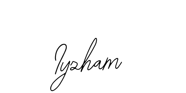 How to make Iyzham signature? Bearetta-2O07w is a professional autograph style. Create handwritten signature for Iyzham name. Iyzham signature style 12 images and pictures png