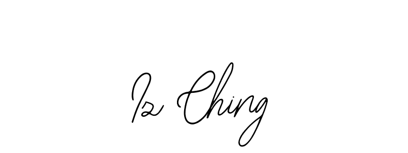 Also You can easily find your signature by using the search form. We will create Iz Ching name handwritten signature images for you free of cost using Bearetta-2O07w sign style. Iz Ching signature style 12 images and pictures png