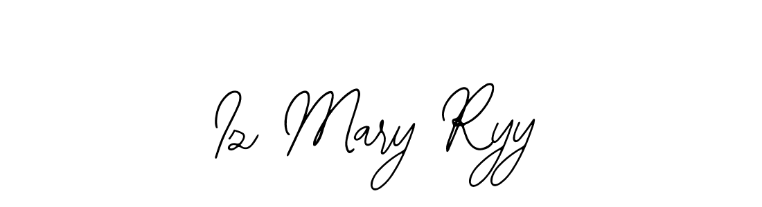 if you are searching for the best signature style for your name Iz Mary Ryy. so please give up your signature search. here we have designed multiple signature styles  using Bearetta-2O07w. Iz Mary Ryy signature style 12 images and pictures png