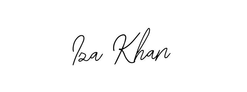 How to make Iza Khan name signature. Use Bearetta-2O07w style for creating short signs online. This is the latest handwritten sign. Iza Khan signature style 12 images and pictures png