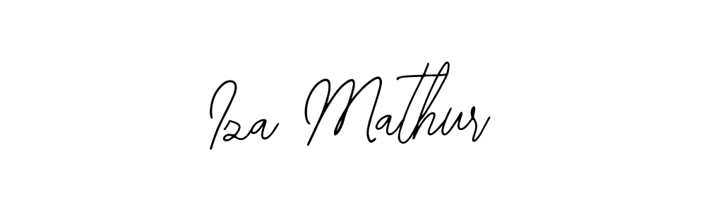 Similarly Bearetta-2O07w is the best handwritten signature design. Signature creator online .You can use it as an online autograph creator for name Iza Mathur. Iza Mathur signature style 12 images and pictures png