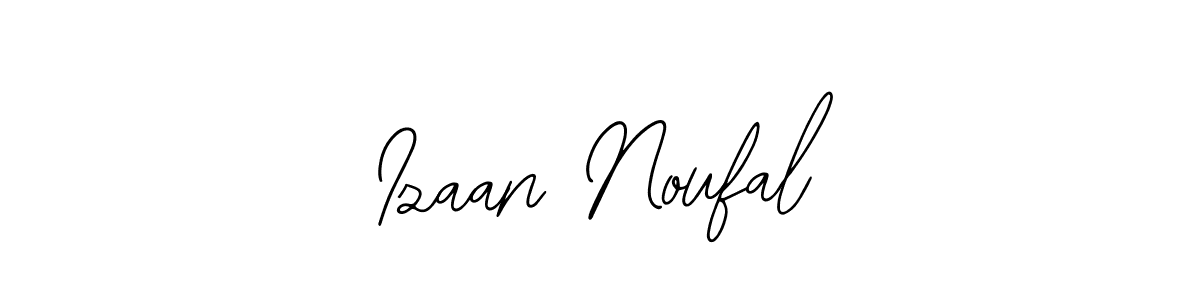 Bearetta-2O07w is a professional signature style that is perfect for those who want to add a touch of class to their signature. It is also a great choice for those who want to make their signature more unique. Get Izaan Noufal name to fancy signature for free. Izaan Noufal signature style 12 images and pictures png