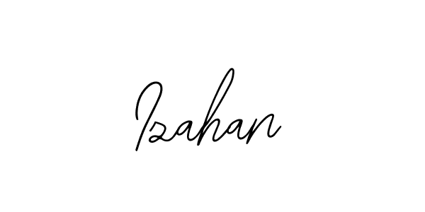 How to make Izahan signature? Bearetta-2O07w is a professional autograph style. Create handwritten signature for Izahan name. Izahan signature style 12 images and pictures png