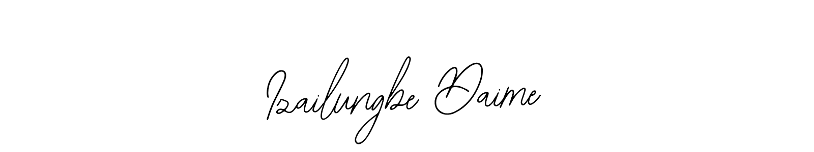 Make a beautiful signature design for name Izailungbe Daime. Use this online signature maker to create a handwritten signature for free. Izailungbe Daime signature style 12 images and pictures png