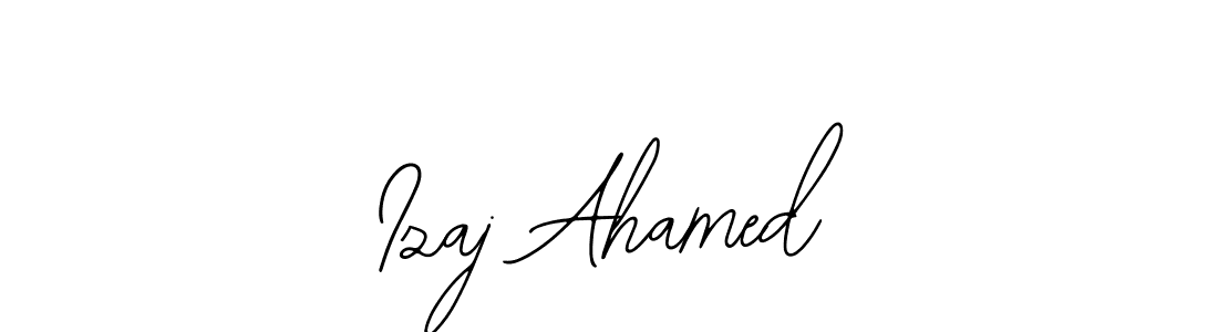 Also we have Izaj Ahamed name is the best signature style. Create professional handwritten signature collection using Bearetta-2O07w autograph style. Izaj Ahamed signature style 12 images and pictures png