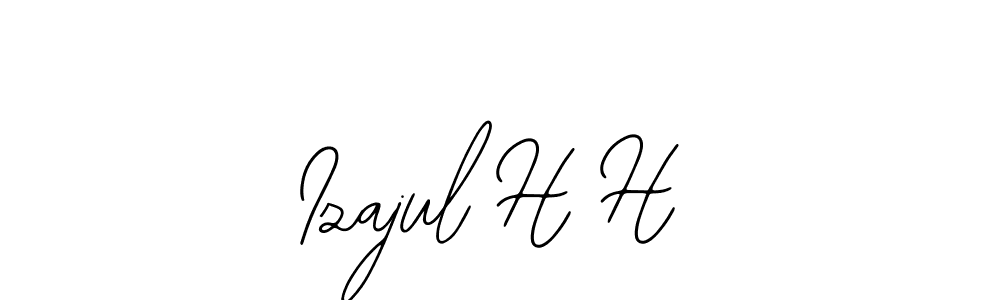 How to Draw Izajul H H signature style? Bearetta-2O07w is a latest design signature styles for name Izajul H H. Izajul H H signature style 12 images and pictures png