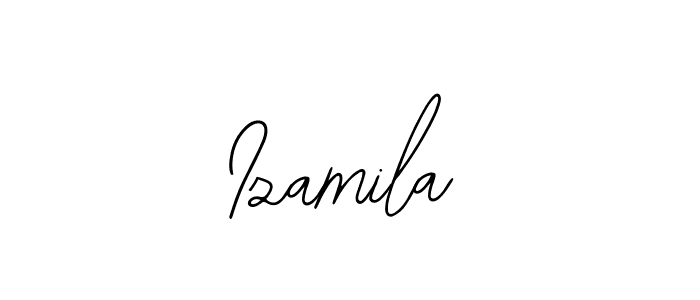 The best way (Bearetta-2O07w) to make a short signature is to pick only two or three words in your name. The name Izamila include a total of six letters. For converting this name. Izamila signature style 12 images and pictures png