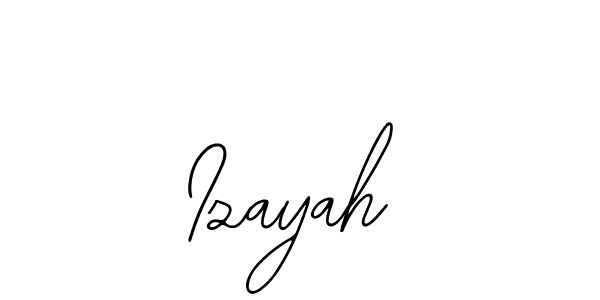 How to make Izayah signature? Bearetta-2O07w is a professional autograph style. Create handwritten signature for Izayah name. Izayah signature style 12 images and pictures png