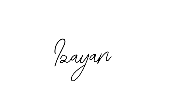 The best way (Bearetta-2O07w) to make a short signature is to pick only two or three words in your name. The name Izayan include a total of six letters. For converting this name. Izayan signature style 12 images and pictures png