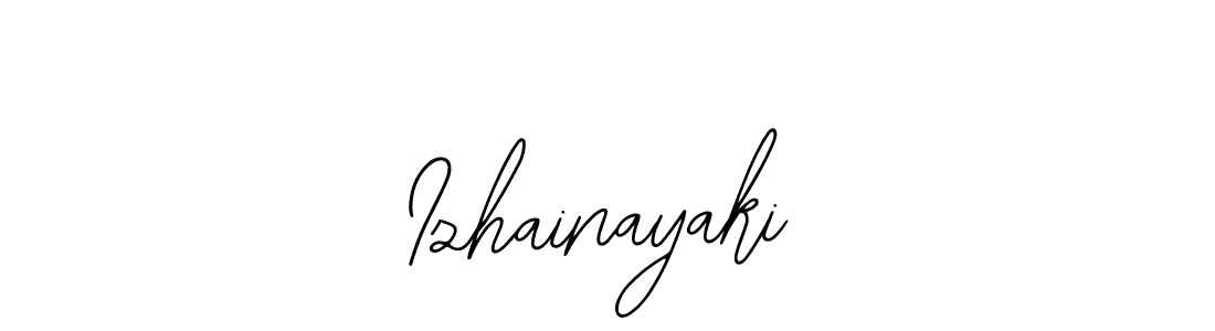 How to make Izhainayaki signature? Bearetta-2O07w is a professional autograph style. Create handwritten signature for Izhainayaki name. Izhainayaki signature style 12 images and pictures png