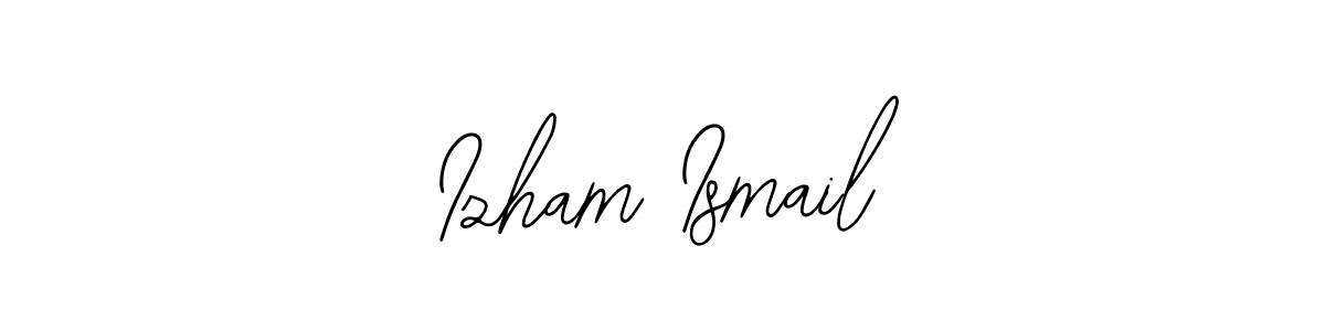 Design your own signature with our free online signature maker. With this signature software, you can create a handwritten (Bearetta-2O07w) signature for name Izham Ismail. Izham Ismail signature style 12 images and pictures png