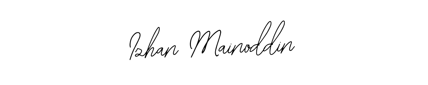 Also we have Izhan Mainoddin name is the best signature style. Create professional handwritten signature collection using Bearetta-2O07w autograph style. Izhan Mainoddin signature style 12 images and pictures png