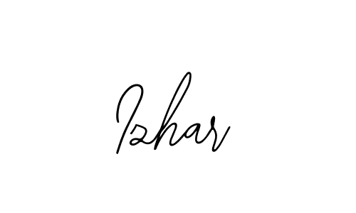 The best way (Bearetta-2O07w) to make a short signature is to pick only two or three words in your name. The name Izhar include a total of six letters. For converting this name. Izhar signature style 12 images and pictures png