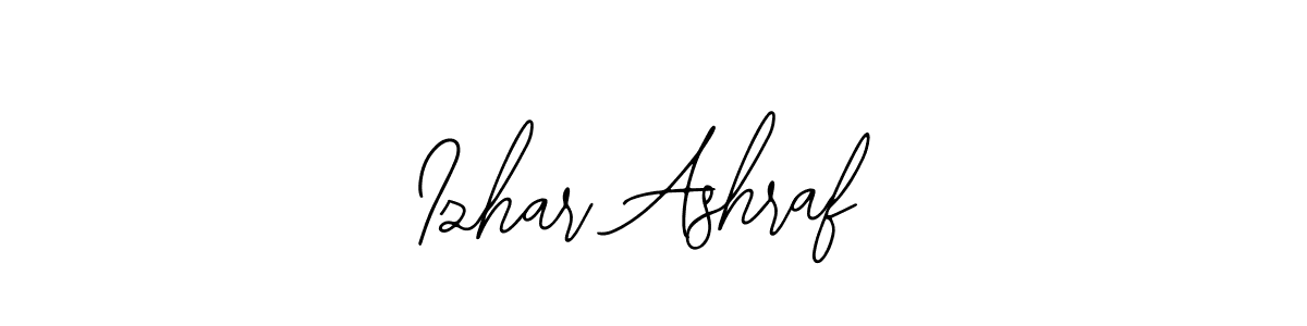 Design your own signature with our free online signature maker. With this signature software, you can create a handwritten (Bearetta-2O07w) signature for name Izhar Ashraf. Izhar Ashraf signature style 12 images and pictures png