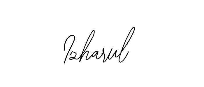 You should practise on your own different ways (Bearetta-2O07w) to write your name (Izharul) in signature. don't let someone else do it for you. Izharul signature style 12 images and pictures png