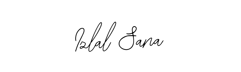 Create a beautiful signature design for name Izlal Sana. With this signature (Bearetta-2O07w) fonts, you can make a handwritten signature for free. Izlal Sana signature style 12 images and pictures png