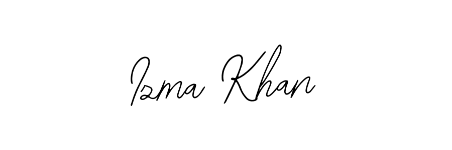 Similarly Bearetta-2O07w is the best handwritten signature design. Signature creator online .You can use it as an online autograph creator for name Izma Khan. Izma Khan signature style 12 images and pictures png