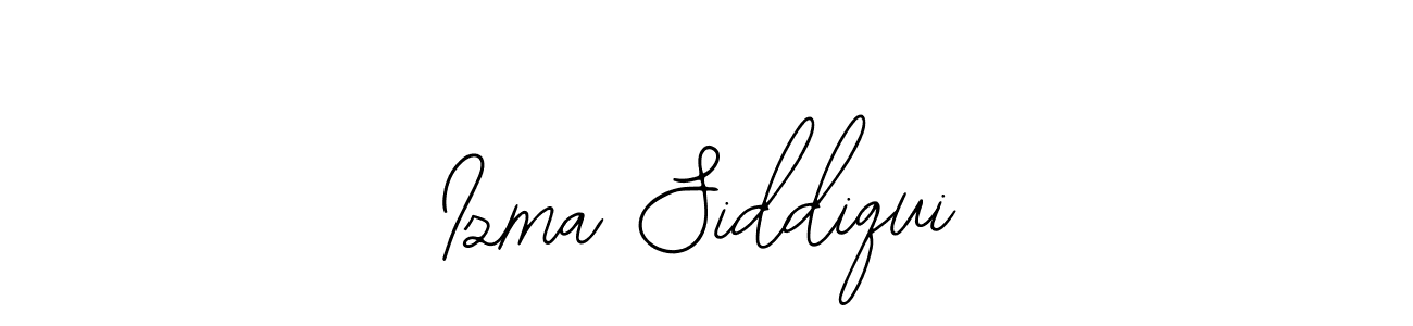 Create a beautiful signature design for name Izma Siddiqui. With this signature (Bearetta-2O07w) fonts, you can make a handwritten signature for free. Izma Siddiqui signature style 12 images and pictures png
