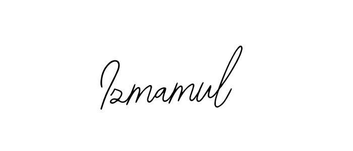 How to make Izmamul name signature. Use Bearetta-2O07w style for creating short signs online. This is the latest handwritten sign. Izmamul signature style 12 images and pictures png