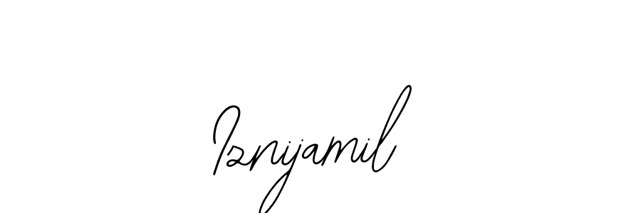 Make a beautiful signature design for name Iznijamil. Use this online signature maker to create a handwritten signature for free. Iznijamil signature style 12 images and pictures png