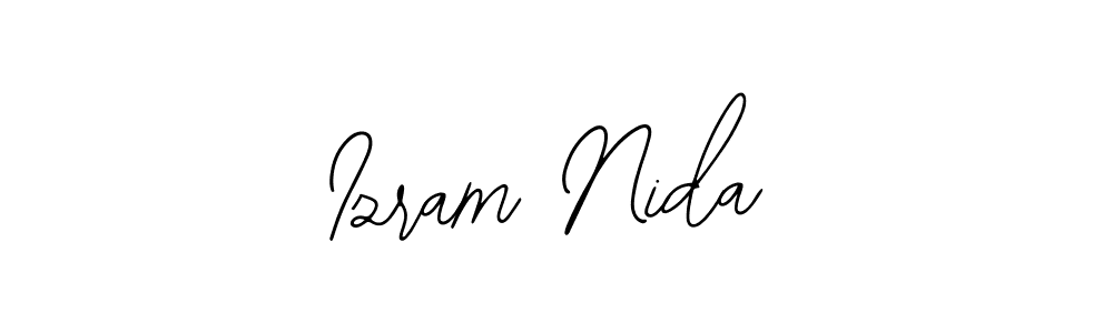 Create a beautiful signature design for name Izram Nida. With this signature (Bearetta-2O07w) fonts, you can make a handwritten signature for free. Izram Nida signature style 12 images and pictures png