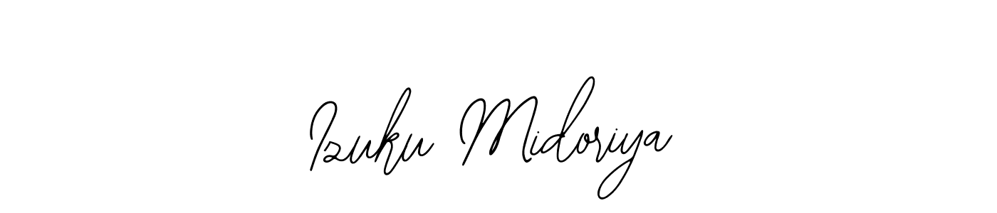 Izuku Midoriya stylish signature style. Best Handwritten Sign (Bearetta-2O07w) for my name. Handwritten Signature Collection Ideas for my name Izuku Midoriya. Izuku Midoriya signature style 12 images and pictures png