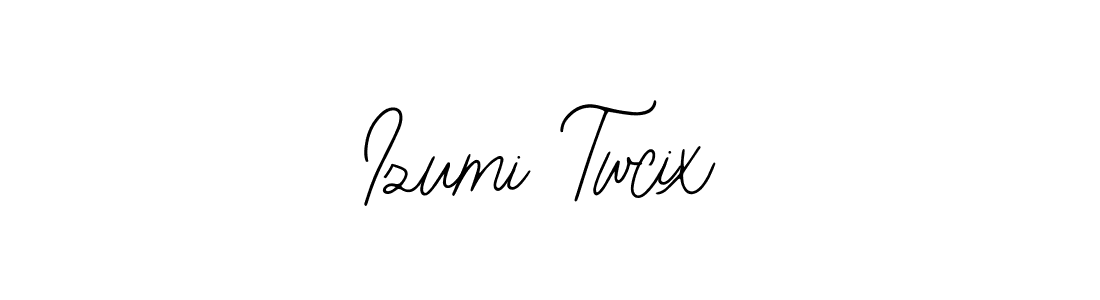 How to make Izumi Twcix name signature. Use Bearetta-2O07w style for creating short signs online. This is the latest handwritten sign. Izumi Twcix signature style 12 images and pictures png