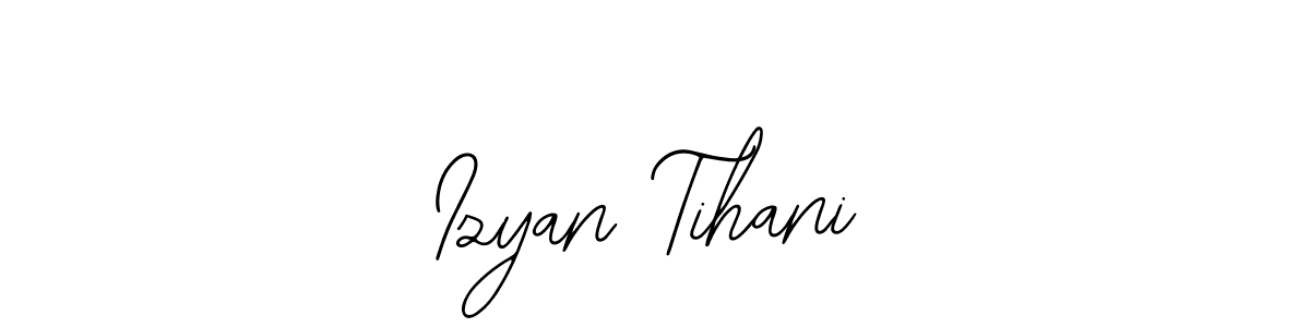 How to make Izyan Tihani name signature. Use Bearetta-2O07w style for creating short signs online. This is the latest handwritten sign. Izyan Tihani signature style 12 images and pictures png