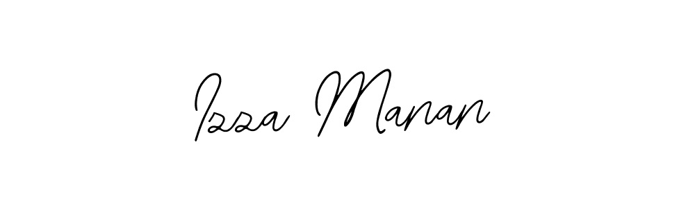 How to Draw Izza Manan signature style? Bearetta-2O07w is a latest design signature styles for name Izza Manan. Izza Manan signature style 12 images and pictures png