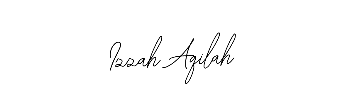 You should practise on your own different ways (Bearetta-2O07w) to write your name (Izzah Aqilah) in signature. don't let someone else do it for you. Izzah Aqilah signature style 12 images and pictures png