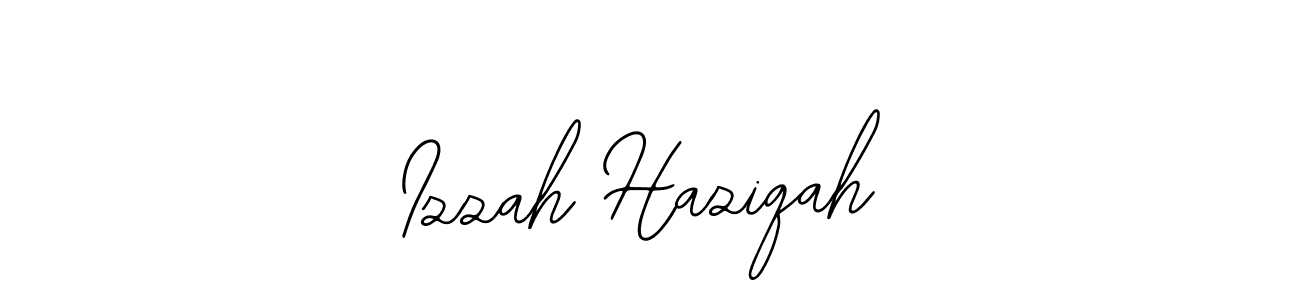Create a beautiful signature design for name Izzah Haziqah. With this signature (Bearetta-2O07w) fonts, you can make a handwritten signature for free. Izzah Haziqah signature style 12 images and pictures png