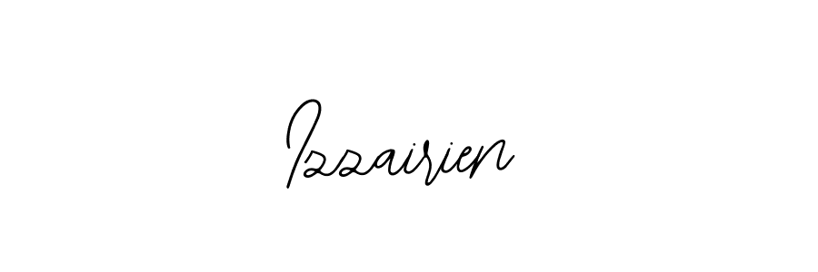 Make a beautiful signature design for name Izzairien. With this signature (Bearetta-2O07w) style, you can create a handwritten signature for free. Izzairien signature style 12 images and pictures png